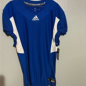 Adidas Men's Blue and White Jersey